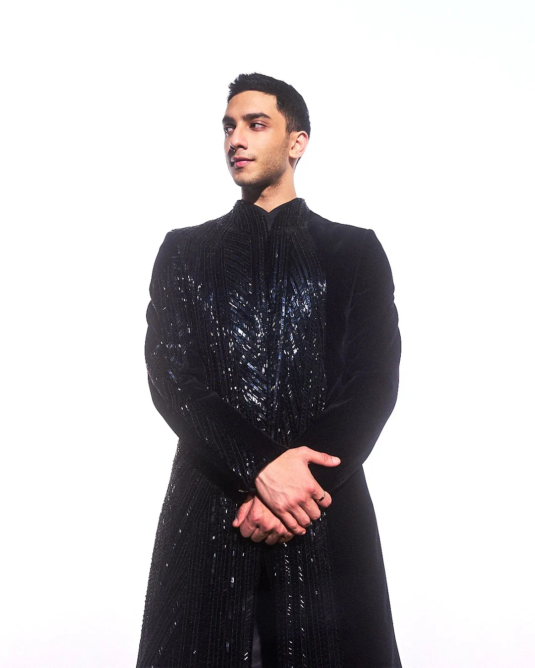 Vedang Raina in Black