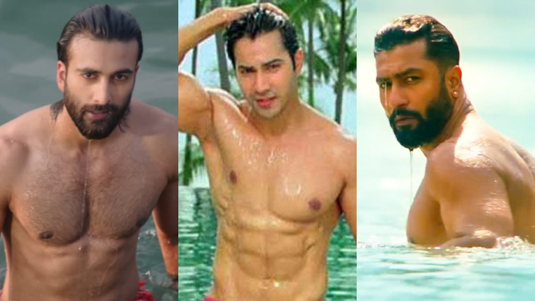 bollywood actors' bare body looks in waters