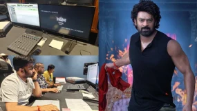 prabhas starrer the rajasaab's dubbing begins