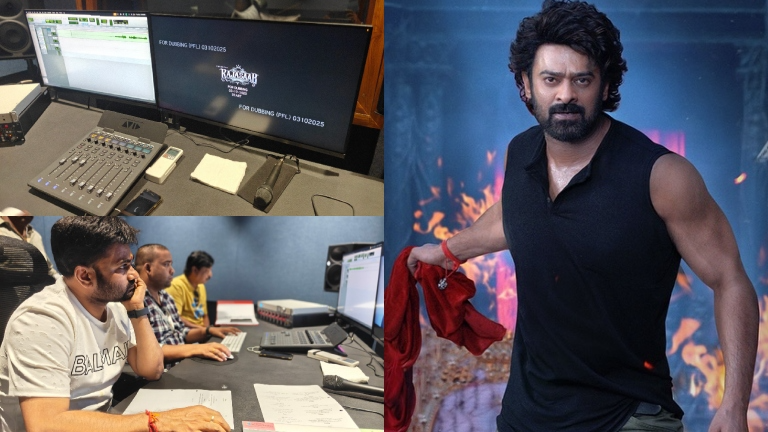 prabhas starrer the rajasaab's dubbing begins