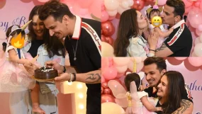prince narula and yuvika choudhary celebrat edaughter ekleen's first birthday