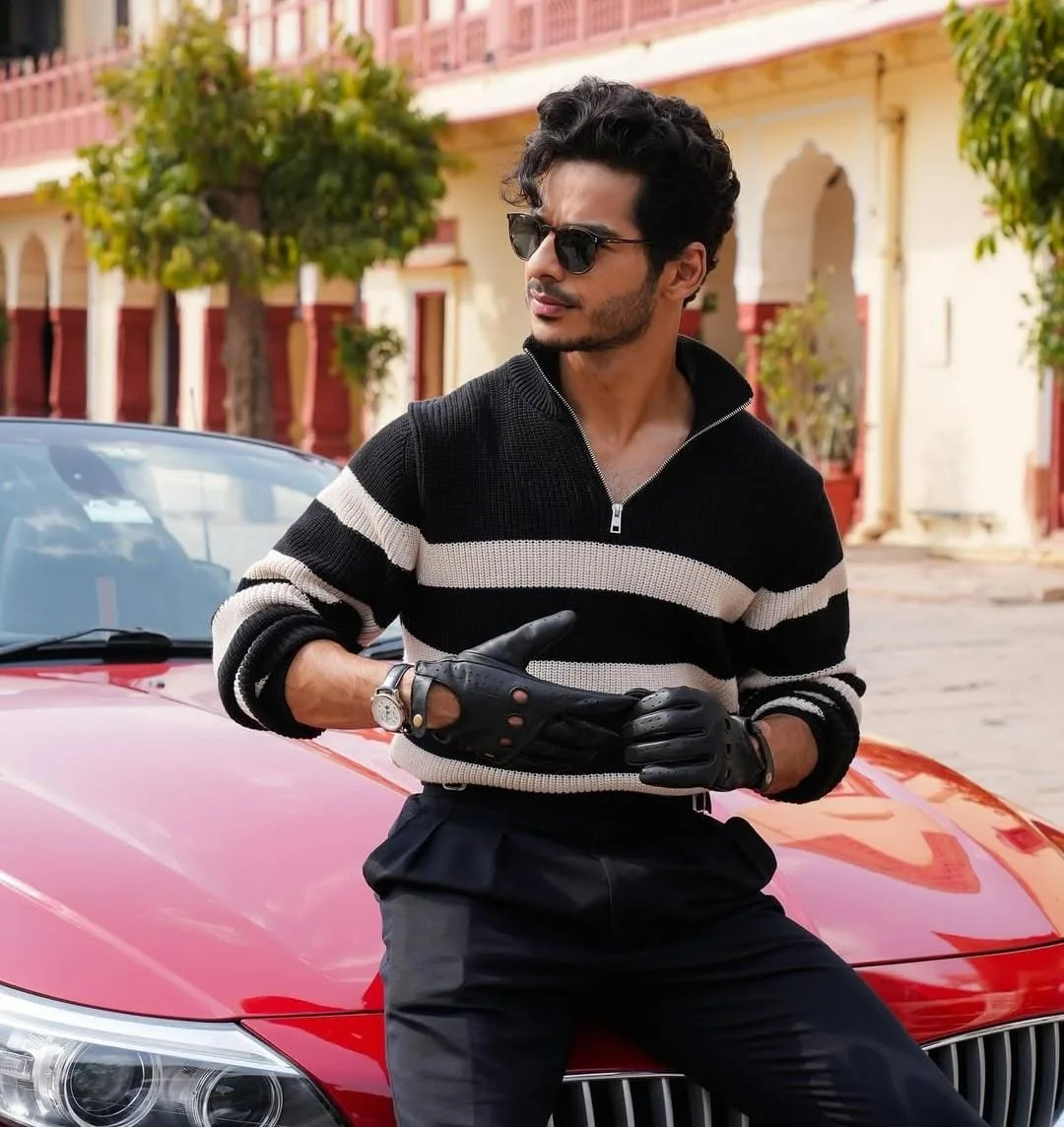 Ishaan Khatter in Winter Wear