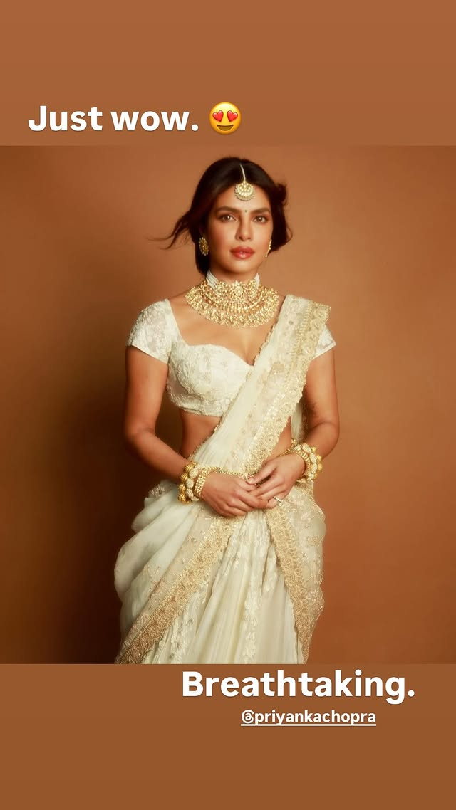 Nick Jonas Goes Gaga Over Priyanka Chopra's Ensemble At Varanasi Title Announcement Event