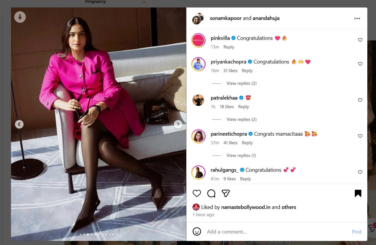 Priyanka, Parineeti congratulate Sonam