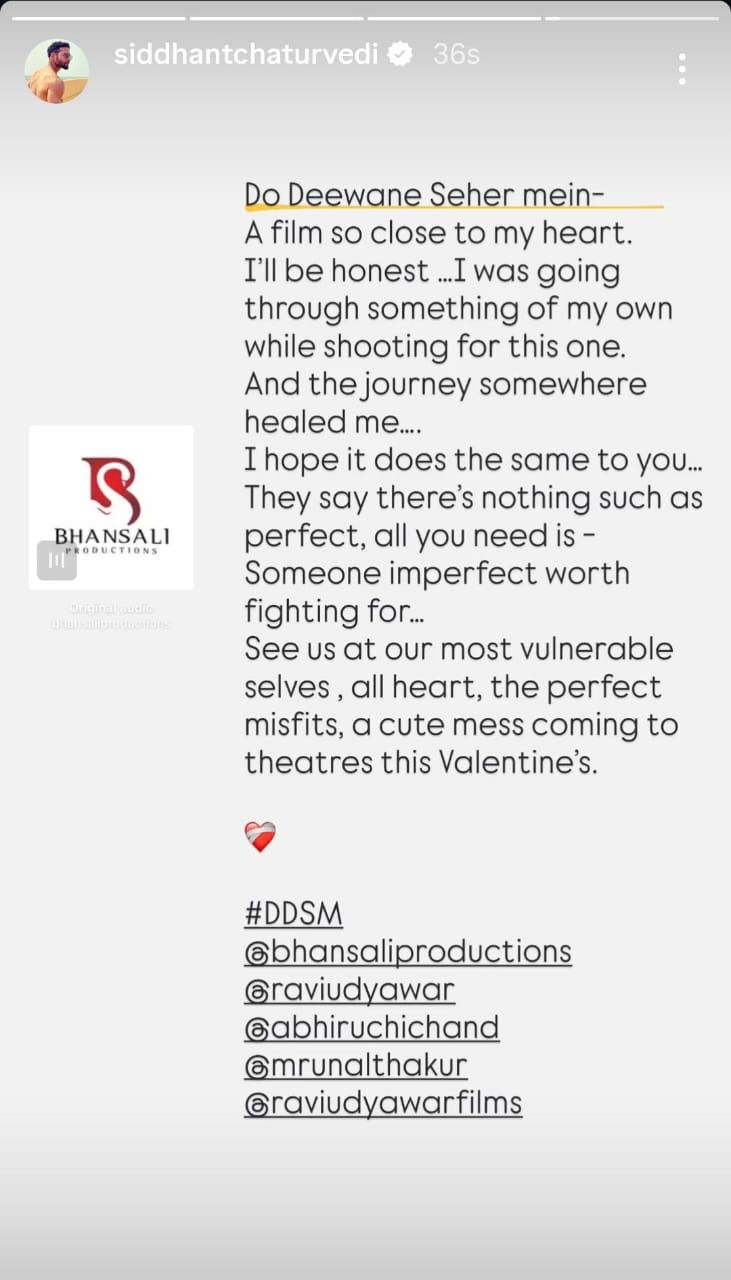 Siddhant Chaturvedi on Do Deewane Seher Mein