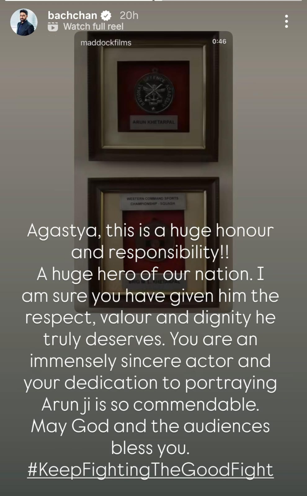 Abhishek Bachchan cheers for nephew Agastya Nanda's big screen debut