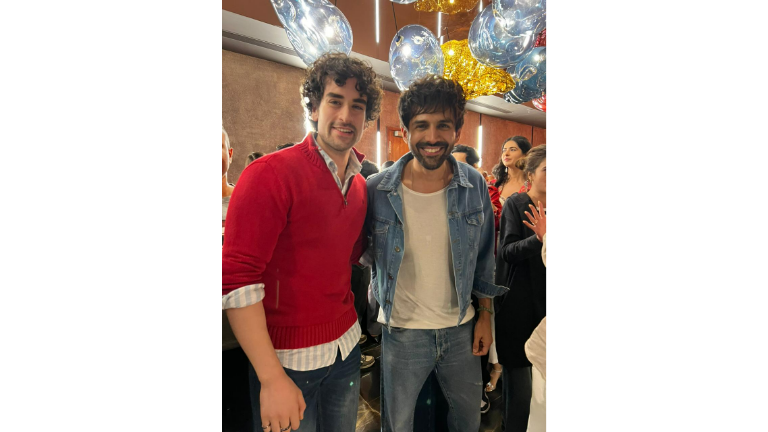 Afnan and Kartik at the screening