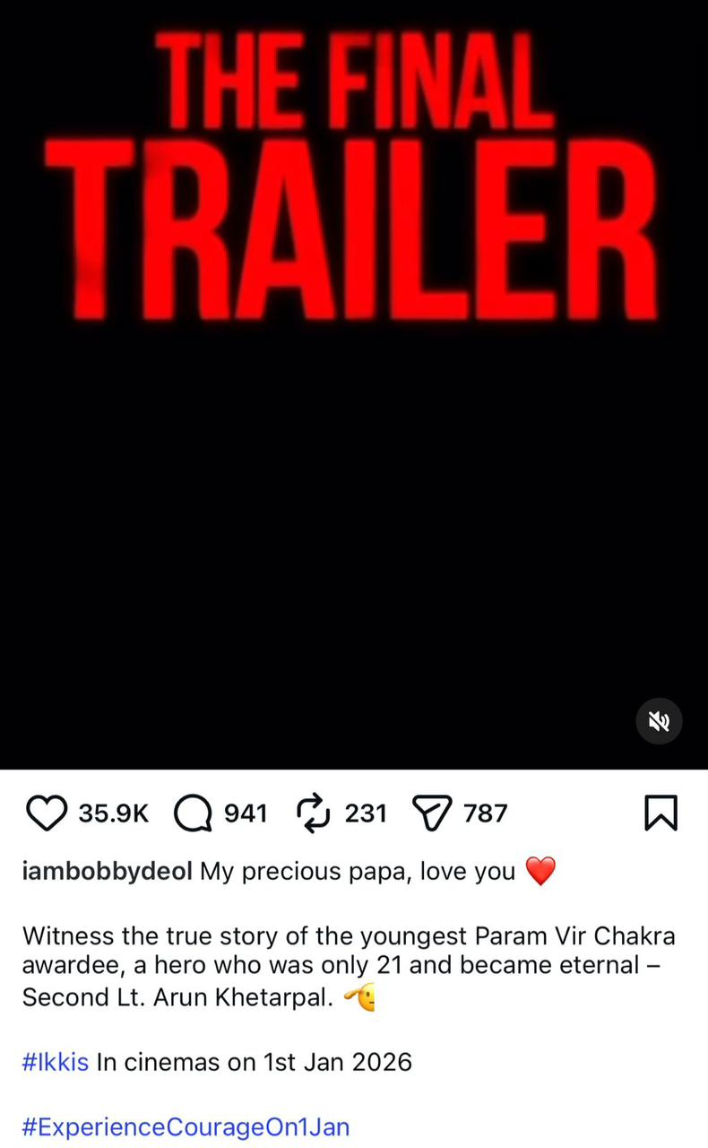 Bobby Deol Reacts To Ikkis Final Trailer