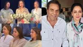 Dharmendra Prayer Meet Hema Malini Breaks Down Remembering Late Husband