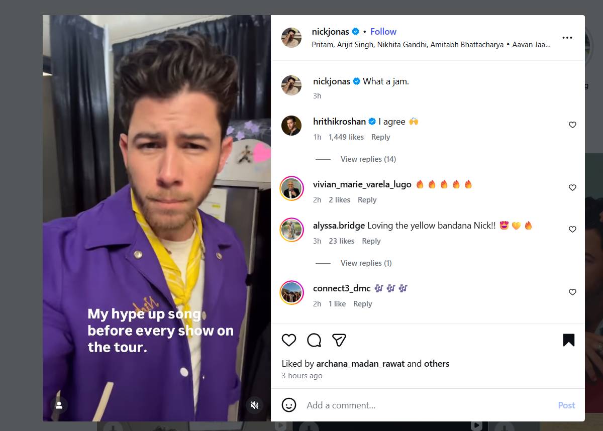 HR approves Nick's hype-up song ahead of concert
