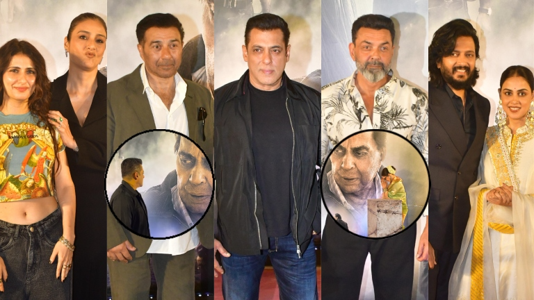 Ikkis Screening Salman Khan Rekha Bobby Deol Sunny Deol Tabu Riteish Deshmukh