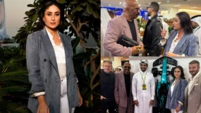 Kareena Kapoor Khan poses with David Beckham, Steve Harvey and Gordon Ramsey at Qatar F1- 2025