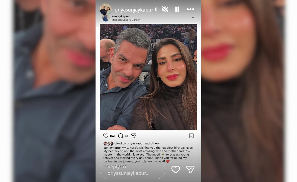 Priya Sachdev Posts Emotional Note For Sunjay Kapur On Her Birthday