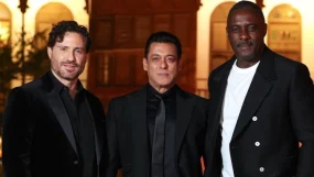Salman Khan Poses With Idris Elba, Edgar Ramirez At Golden Globes Event In Jeddah