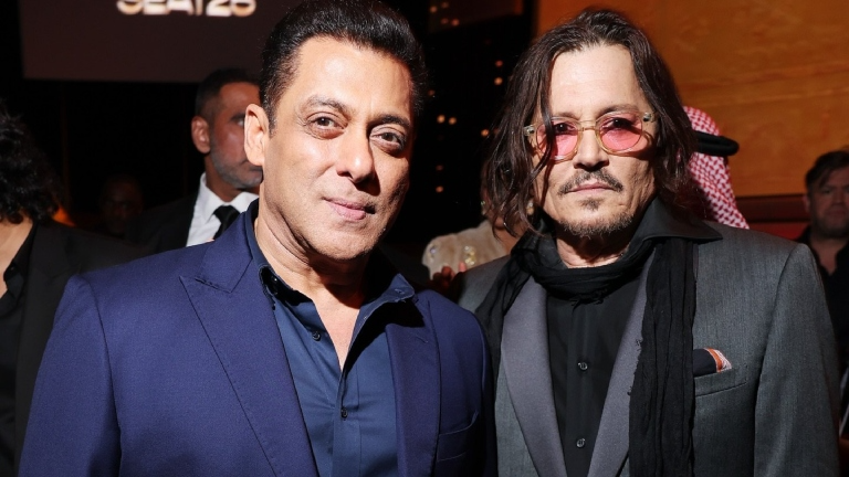 Salman Khan Poses With Johnny Depp At Red Sea Film Festival