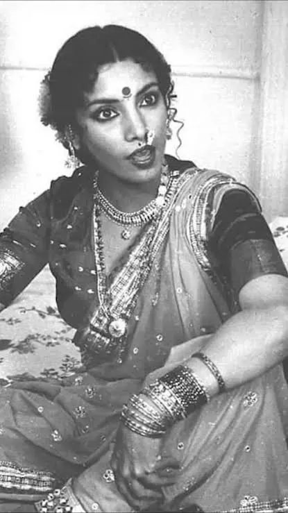 Shabana Azmi while doing theatre