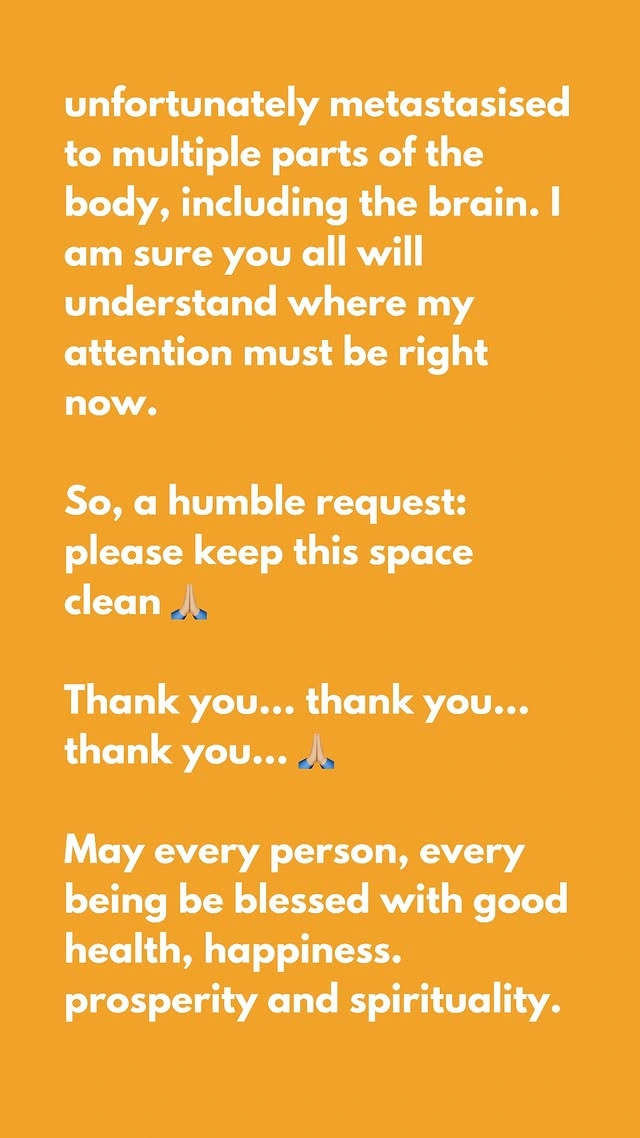 Shhyamali requests everyone to maintain good health