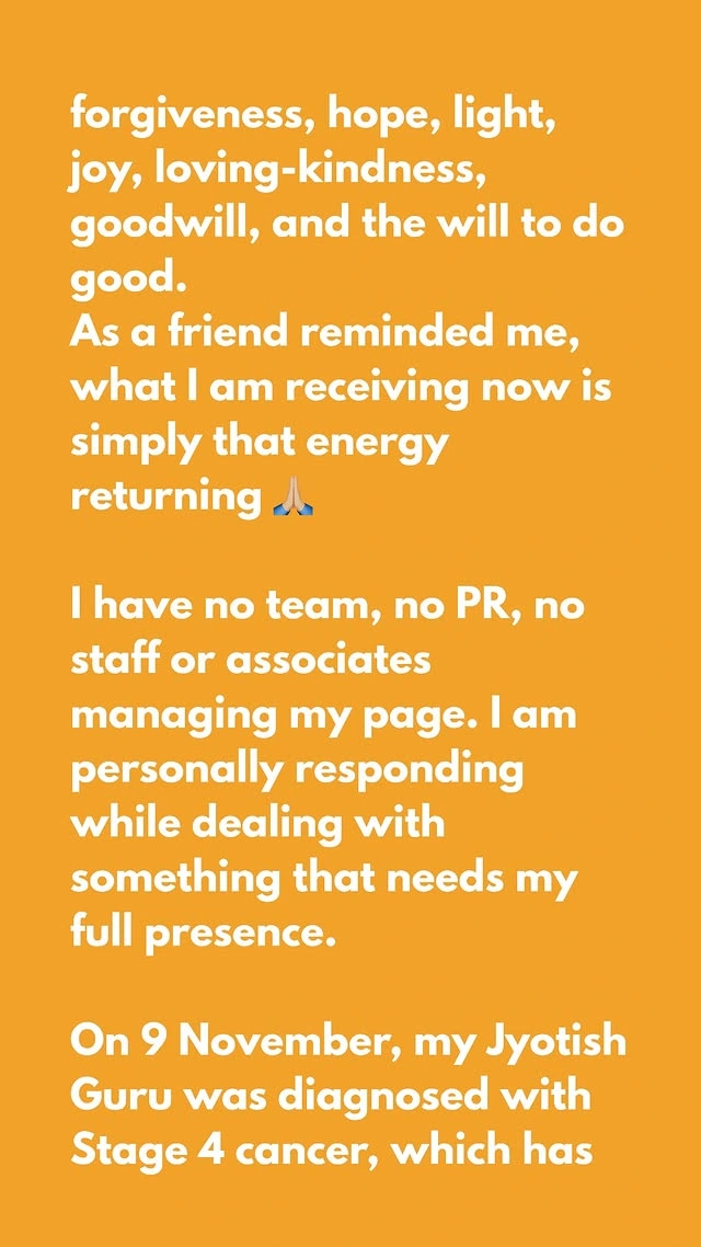 Shhyamali’s message to continue