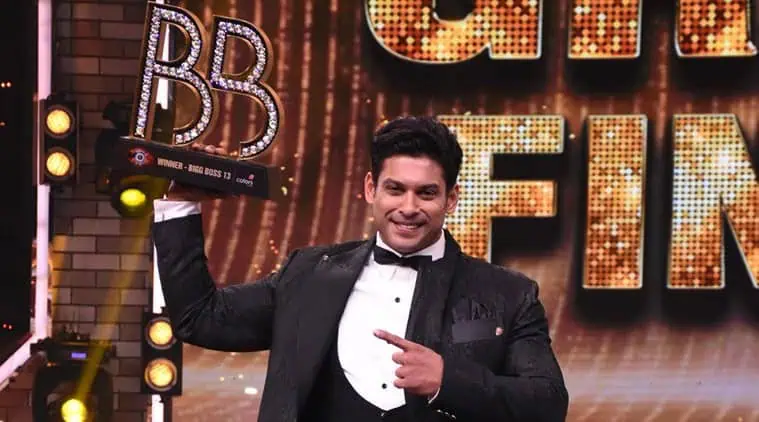 Sidharth Shukla With His Bigg Boss 13 Trophy