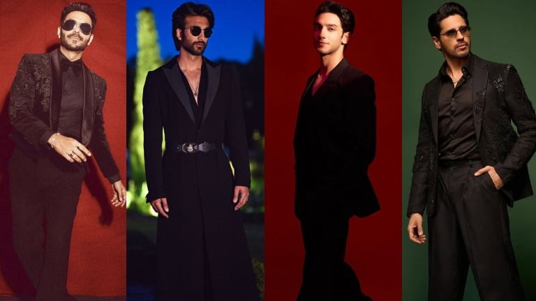 Bollywood Stars Black Wedding Outfit