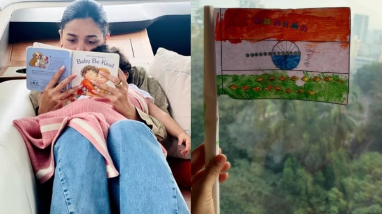 Alia Bhatt Celebrates 77th Republic Day Featuring Daughter Raha's Handmade Indian Flag