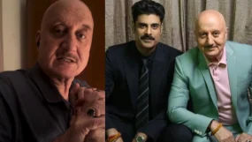 Anupam Kher Shouts 'Teri Naak Tod Dunga' After Son Sikandar Kher Hits Him On The Cheek