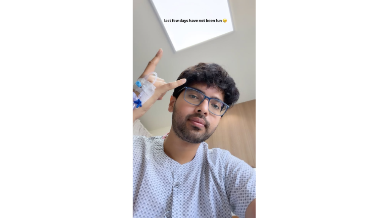 Armaan Malik was hsopitalised
