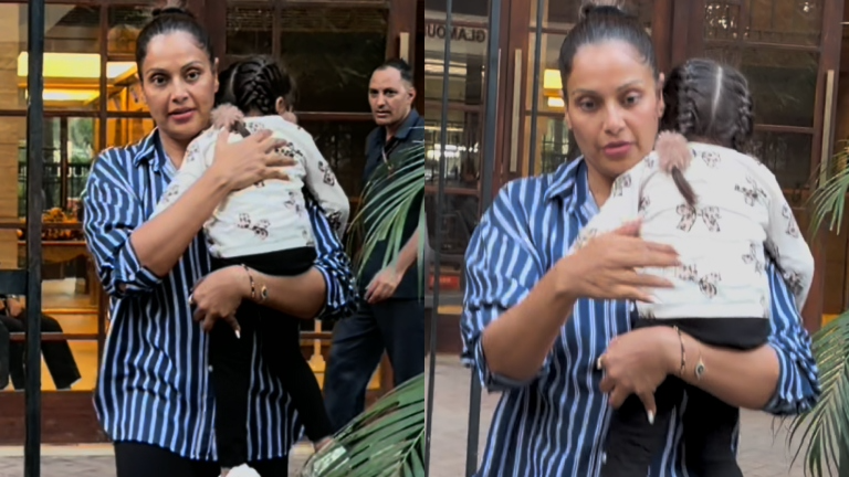 Bipasha Basu SNAPS At Paps For Clicking Pics Of Daughter Devi, Hides Baby's Face