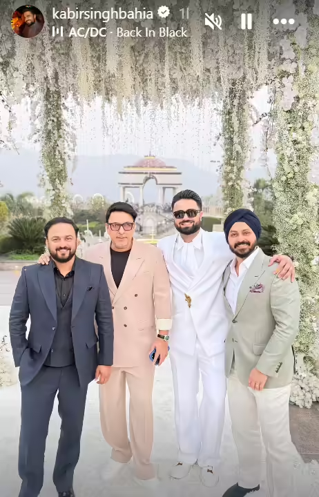 Kabir Bahia at Nupur's wedding