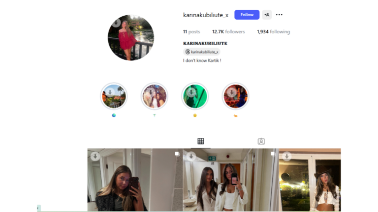 Kartik Aaryan's rumoured girlfriend gained 11k followers amid linkups and responded to online buzz