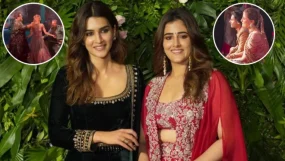 Kriti Sanon grooves at sister Nupur Sanon-Stebin Ben's Sangeet