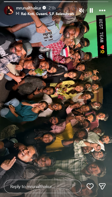 Mrunal Thakur Wraps Dacoit Shoot With A Sweet Video Post