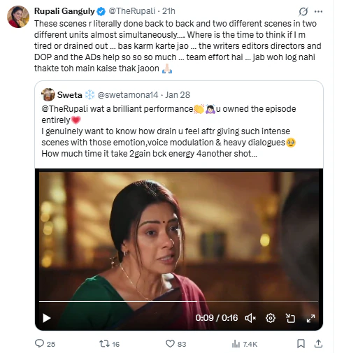 Rupali REACTS To Anupamaa Viral Scene