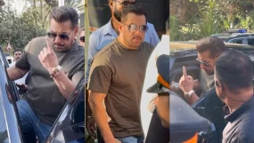 Salman Khan Arrives With Heavy Security At Polling Booth