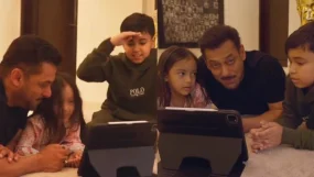 Salman Khan Hums To Battle Of Galwan Song Maatrubhumi With Niece, Nephew