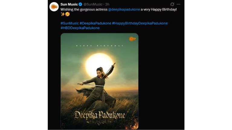 Sun Music's birthday wish for Deepika Padukone