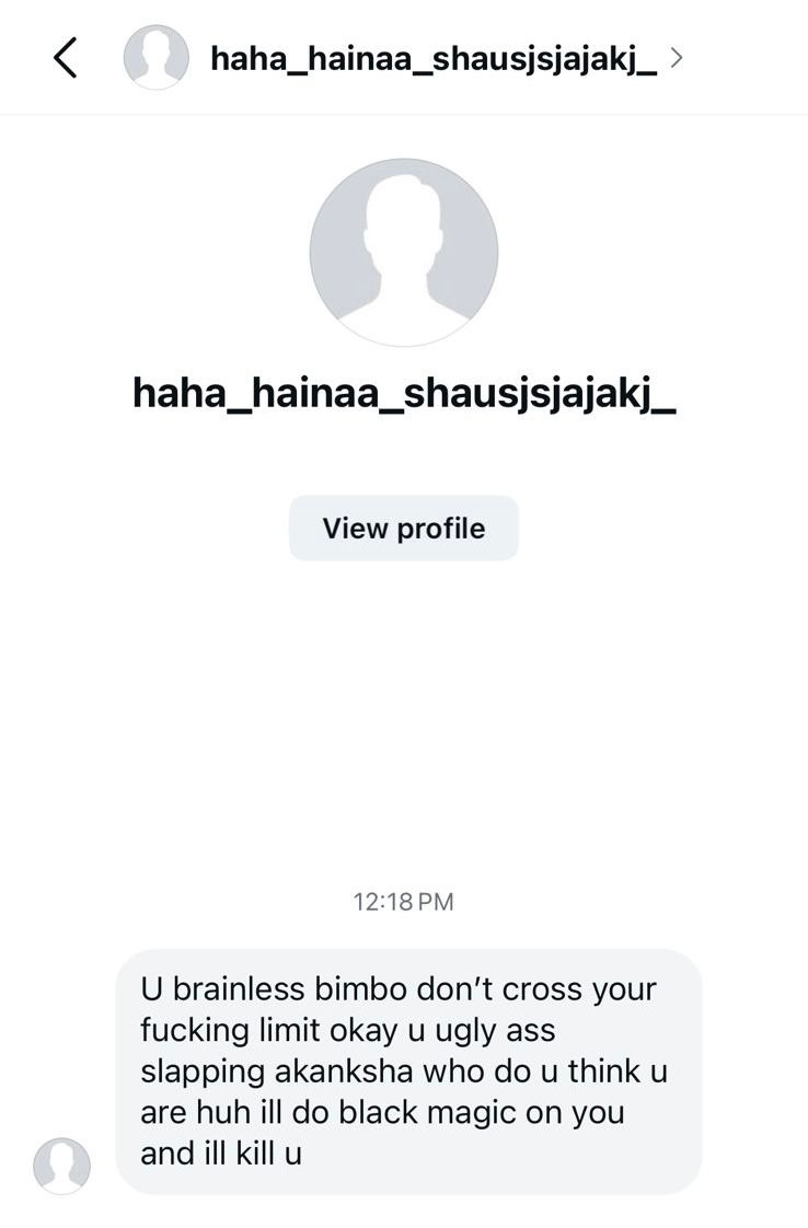 Diksha Pawar Receives Disturbing Threats