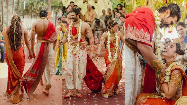Decoding Rashmika Mandanna, Vijay Deverakonda's Telugu Wedding Looks (1)