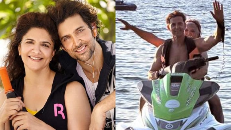 Hrithik Roshan Goes On A Jet Ski Birthday Adventure With 'Leading Lady' Pinkie Roshan
