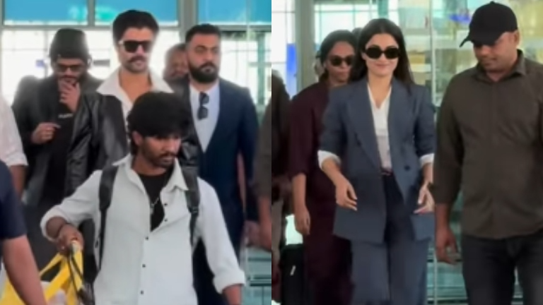 Rashmika Mandanna, Vijay Deverakonda Arrive At Udaipur Airport Ahead Of Their Wedding