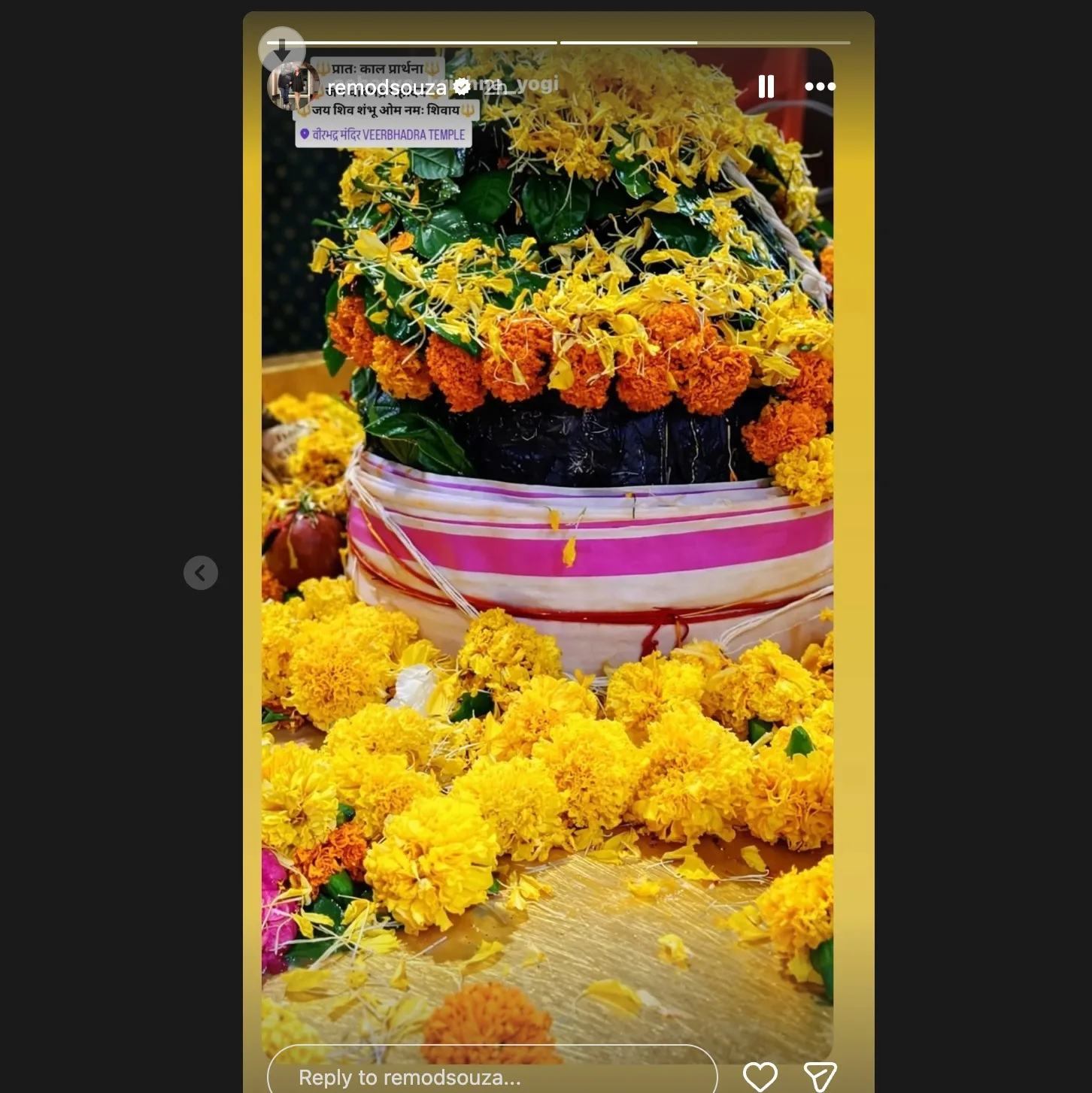 Remo D'Souza's Mahashivratri wish