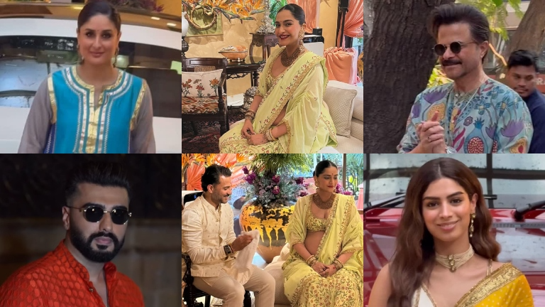Sonam Kapoor Baby Shower Anil, Arjun, Kareena Khushi