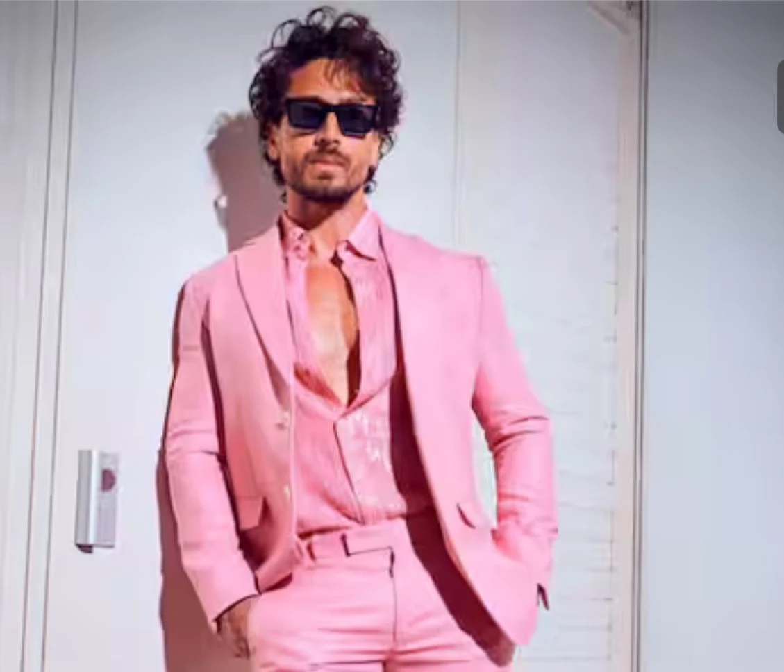 Tiger Shroff in Pink