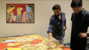 Allu Arjun Celebrates Ramayana Heritage; Gifts Sita Ram Kalyanam Painting To Geek Pictures CEO Tomatsu Kosano