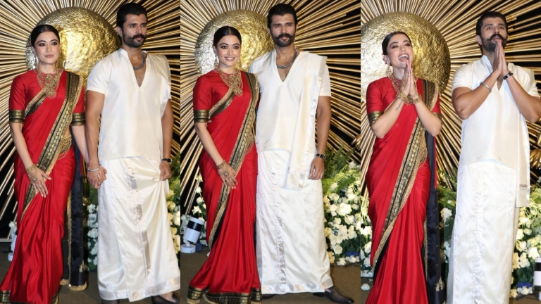 Decoding Rashmika Mandanna, Vijay Deverakonda's Wedding Reception Look
