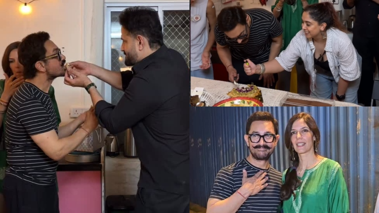 Aamir Khan Birthday Irfan Pathan Kiran Rao Reena Dutta Gauri Spratt