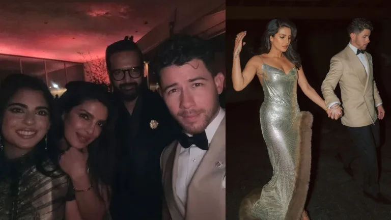Priyanka Chopra Poses with Nick Jonas, Isha Ambani and Anand Piramal
