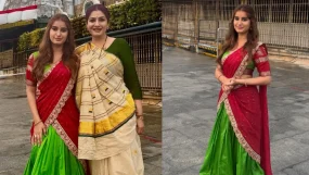 Rasha Thadani, Raveena Tandon Seek Blessings At Tirupati Balaji Temple To Mark Former's Birthday