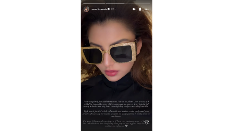 'Teary Eyed' Urvashi Rautela While Boarding The Flight