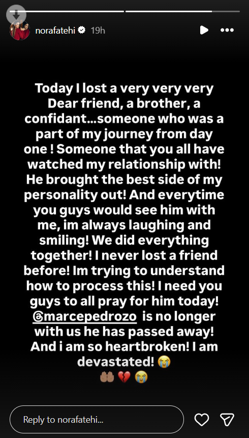 Nora Fatehi Pays Tribute To Marce Pedrozo